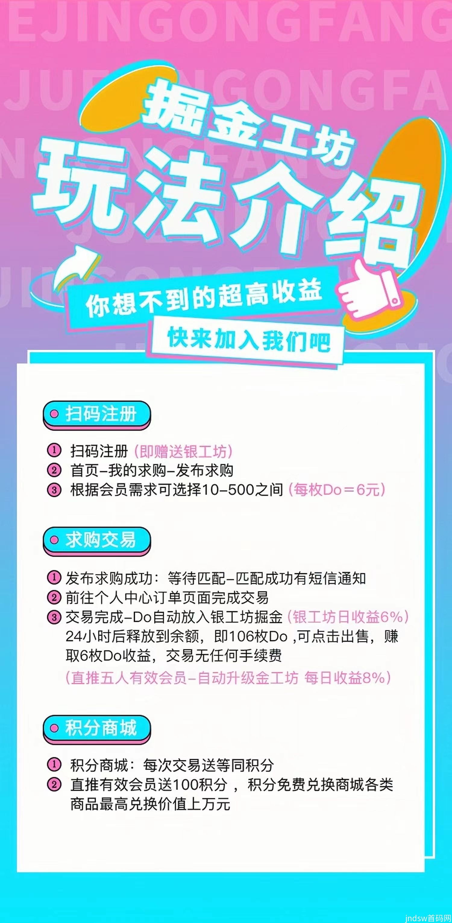 【掘金工坊】0撸24小时自动挂机，全新模式！_3